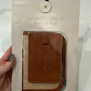 Brown Passport Cover & Luggage Tag